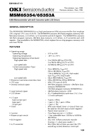 Datasheet MSM65353A manufacturer OKI