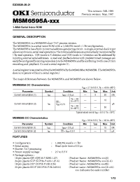 Datasheet MSM6595A manufacturer OKI