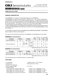 Datasheet MSM6596A manufacturer OKI