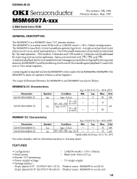 Datasheet MSM6597A manufacturer OKI