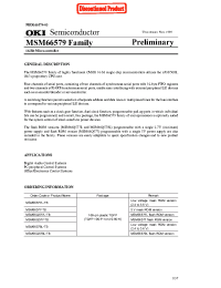 Datasheet MSM66577-TB manufacturer OKI