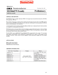 Datasheet MSM66579L-TB manufacturer OKI