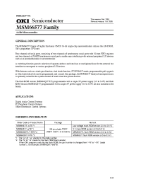 Datasheet MSM66Q577LYC manufacturer OKI