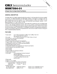 Datasheet MSM7564-01 manufacturer OKI