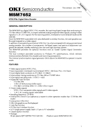 Datasheet MSM7652GS-2K manufacturer OKI