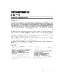 Datasheet MSM7712 manufacturer OKI