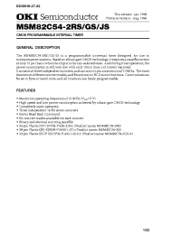 Datasheet MSM82C54-2JS manufacturer OKI