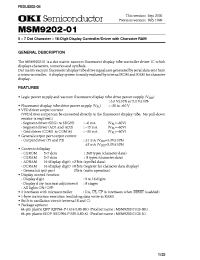 Datasheet MSM9202 manufacturer OKI