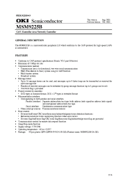 Datasheet MSM9225B manufacturer OKI