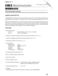 Datasheet MSM9405MB manufacturer OKI