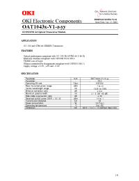 Datasheet OAT1043x-V1-z-yy manufacturer OKI