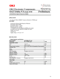 Datasheet OAT1046x-z-yy-05 manufacturer OKI