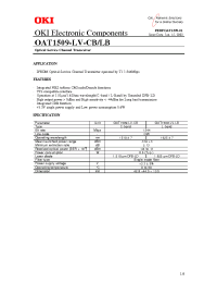 Datasheet OAT1509 manufacturer OKI