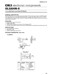 Datasheet OL3200N-5 manufacturer OKI