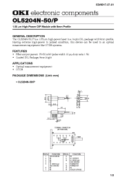 Datasheet OL5204N-50 manufacturer OKI