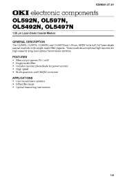 Datasheet OL5492N manufacturer OKI