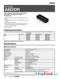 Datasheet A6D-4101 manufacturer Omron