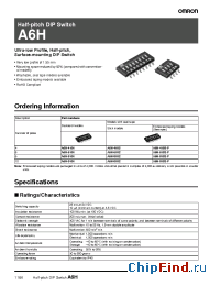 Datasheet A6H-0102-P manufacturer Omron