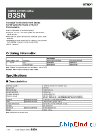 Datasheet B3SN-3112P manufacturer Omron