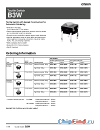 Datasheet B3W manufacturer Omron