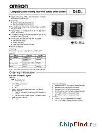 Datasheet D4DL-1CFJ-E manufacturer Omron