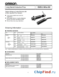 Datasheet E2E2-X20MD2 manufacturer Omron