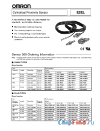 Datasheet E2EL-X10E2-M1L manufacturer Omron