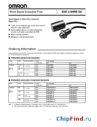 Datasheet E2E-X5Fj-M1-N manufacturer Omron