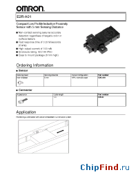 Datasheet E2R-A01 manufacturer Omron