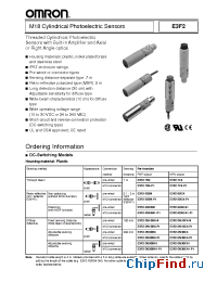 Datasheet E3F2-7C4-M1-S manufacturer Omron