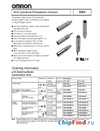 Datasheet E3F2-DS10Z2-N manufacturer Omron