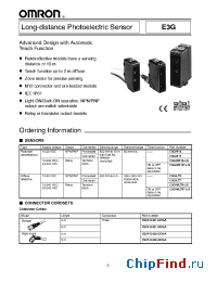 Datasheet E3GE3G производства Omron