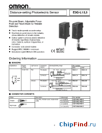 Datasheet E3G-L35 производства Omron