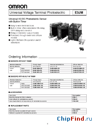 Datasheet E3JM-104-US manufacturer Omron