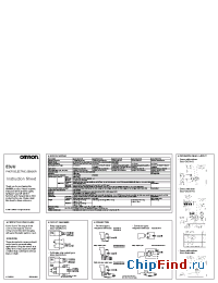 Datasheet E3JU-25L-6 manufacturer Omron