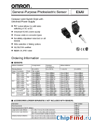Datasheet E3JU-25P4-6 manufacturer Omron