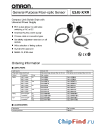 Datasheet E3JU-XM4-3 manufacturer Omron