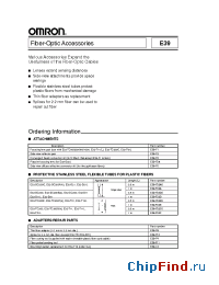 Datasheet E3X-F manufacturer Omron