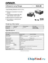 Datasheet E4A-3KE4A-3K manufacturer Omron