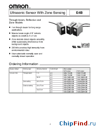 Datasheet E4B-LS20 производства Omron