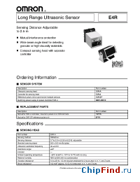 Datasheet E4R-2 manufacturer Omron