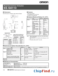 Datasheet EE-SA113 manufacturer Omron