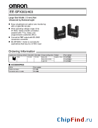 Datasheet EE-SPX-303 manufacturer Omron