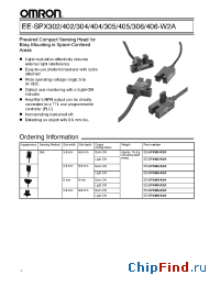 Datasheet EE-SPX405 manufacturer Omron
