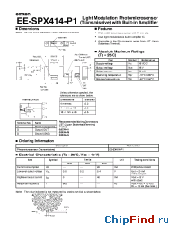 Datasheet EE-SPX414-P1 manufacturer Omron