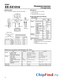 Datasheet EE-SX1018 manufacturer Omron