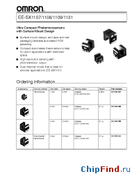 Datasheet EESX1109 manufacturer Omron