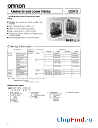 Datasheet G2R-1A3-S manufacturer Omron