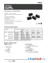 Datasheet G2RL-1A-E-CF manufacturer Omron