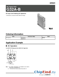 Datasheet G32A-B manufacturer Omron